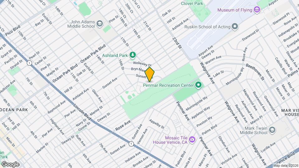 1743 Robson Ave Mapa y Detalles de la Ubicación