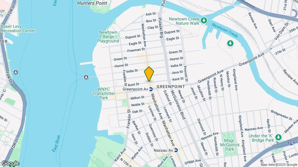 921 Manhattan Ave Mapa y Detalles de la Ubicación