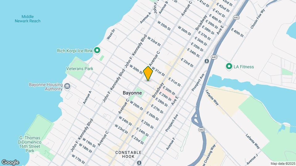 33 W 29th St, Unit A basement Map and Location Details