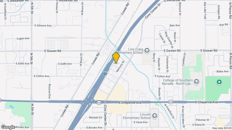 3503 Mercury St Mapa y Detalles de la Ubicación