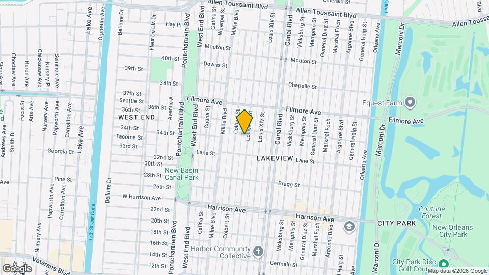 6556 Louisville St Map and Location Details