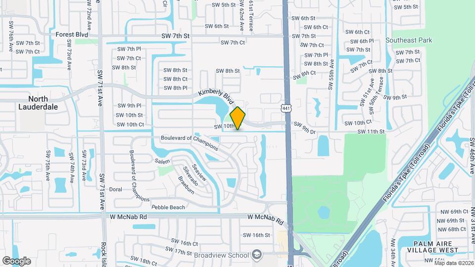 818 E Palm Run Dr Map and Location Details