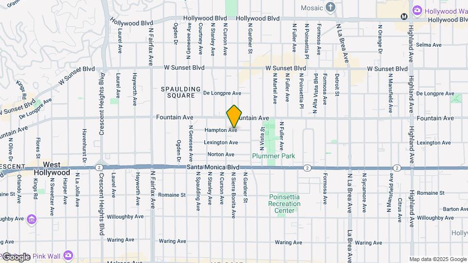 7544 Hampton Ave Map and Location Details