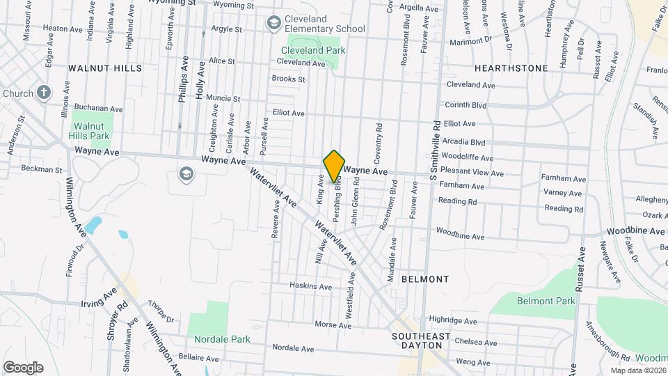 2031 Pershing Blvd Map and Location Details