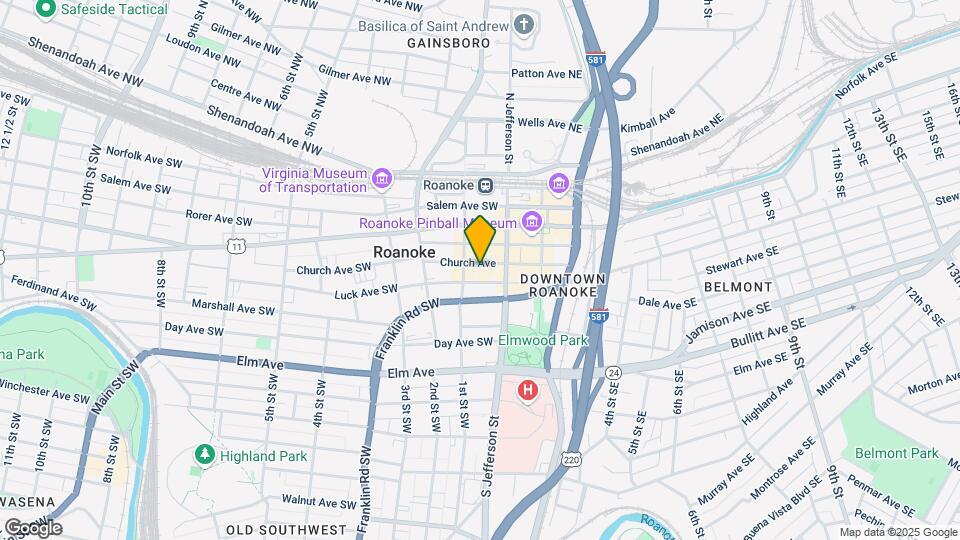 24 Church Ave SW Apt C-Unit -24 Church #C Map and Location Details