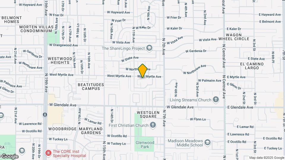 929 W Myrtle Ave Map and Location Details