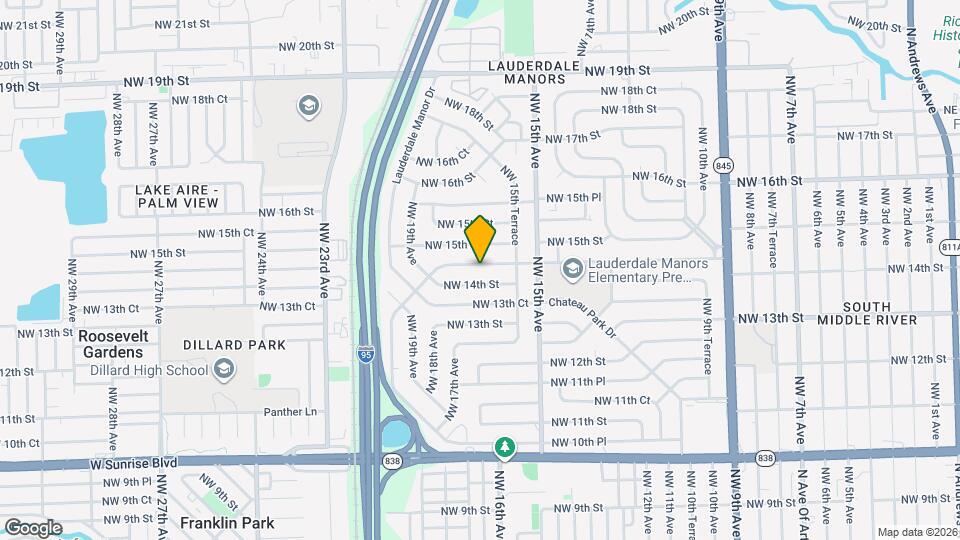 1618 NW 14th Ct Mapa y Detalles de la Ubicación