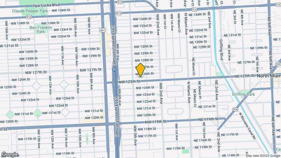 445 NW 125th St Map and Location Details