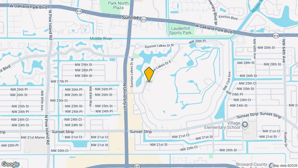 8017 NW 27th Ct Map and Location Details