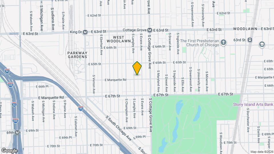 6547 S Langley Ave Map and Location Details