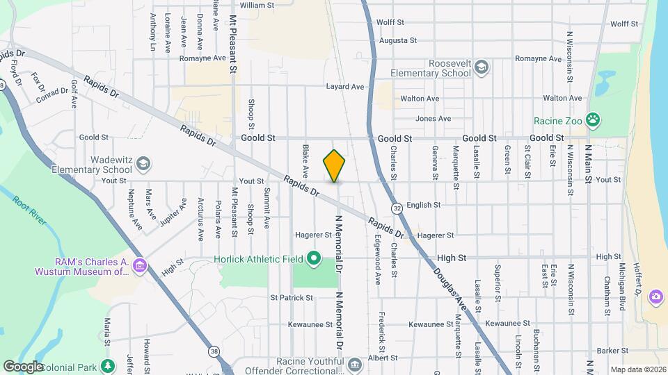 1605 Yout St Map and Location Details