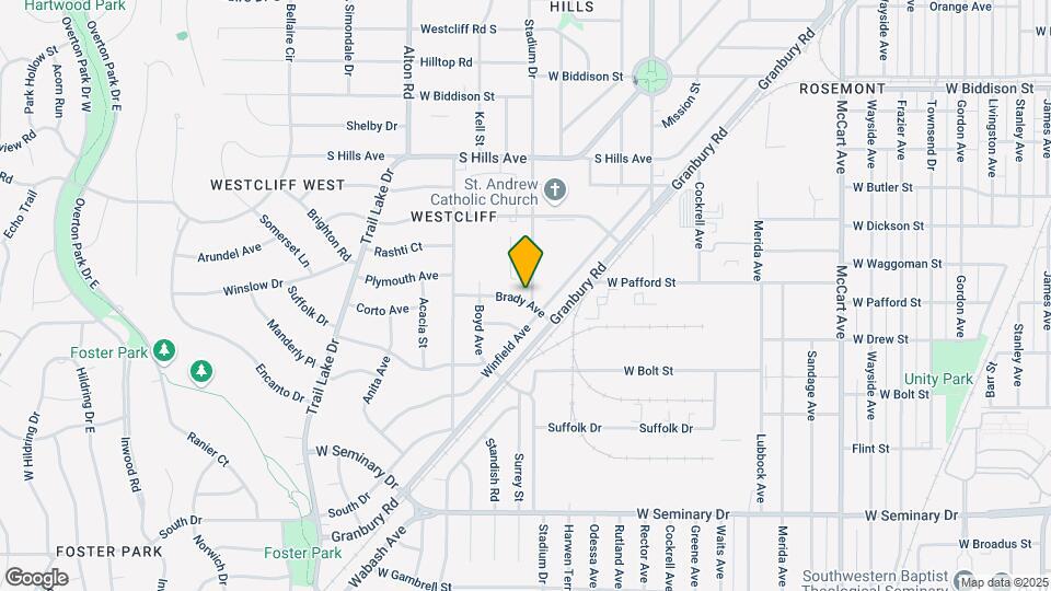 3408 Brady Ave Map and Location Details