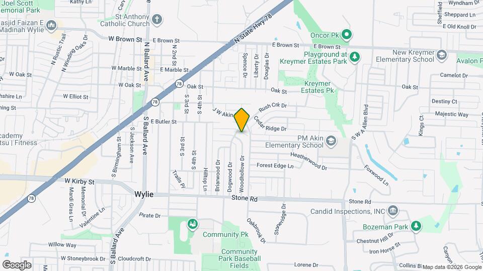 403 Woodhollow Dr Map and Location Details