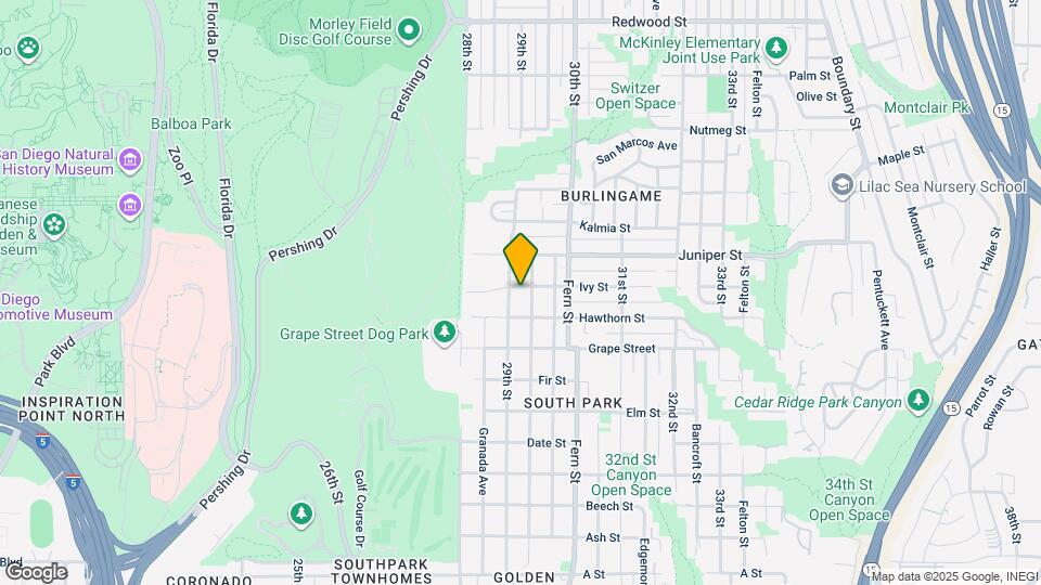 2919 Ivy St, Unit 3 Map and Location Details