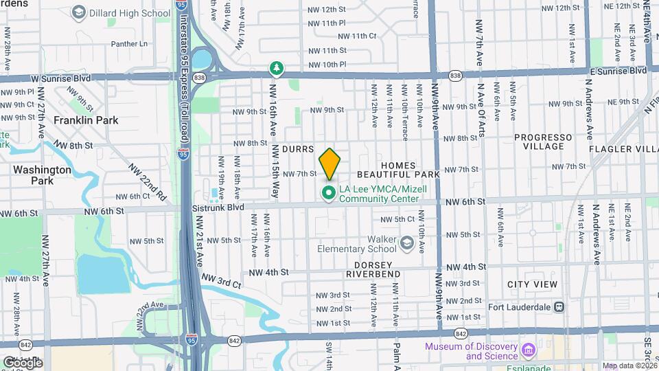 632 NW 14th Terrace Map and Location Details