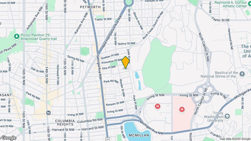 421 Newton Pl NW Map and Location Details
