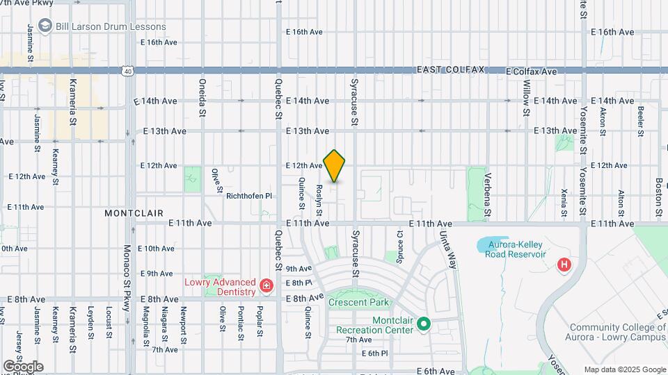 1163 Rosemary St Map and Location Details