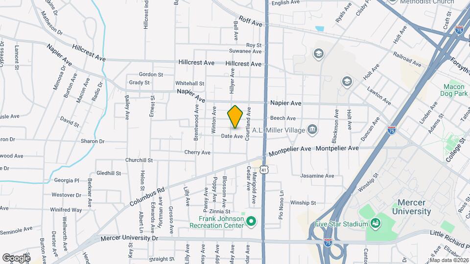 1284 Hillyer Ave Map and Location Details
