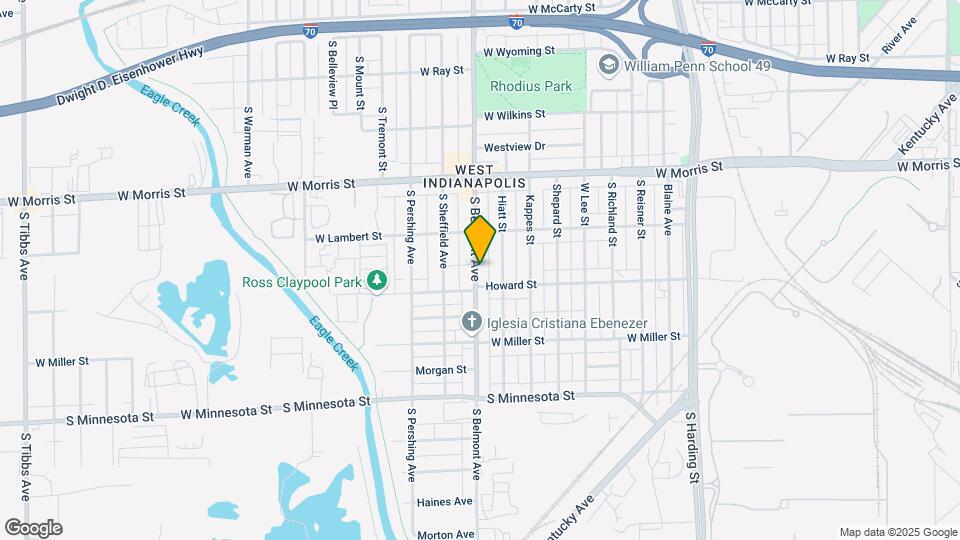 1351 S Belmont Ave Map and Location Details