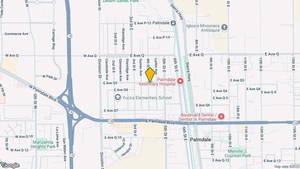 406 E Avenue Q3 Mapa y Detalles de la Ubicación