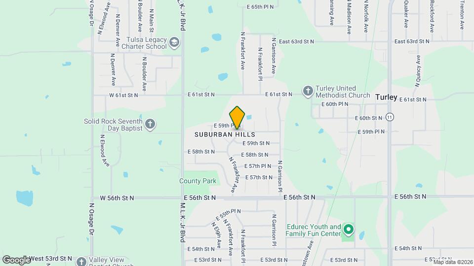 5926 N Frankfort Ave Map and Location Details