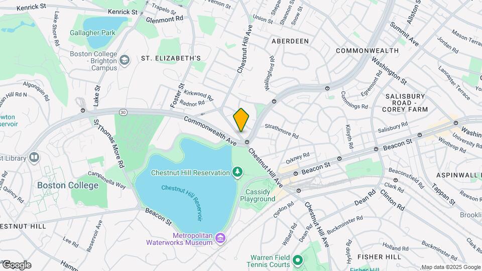 284 Chestnut Hill Ave Map and Location Details