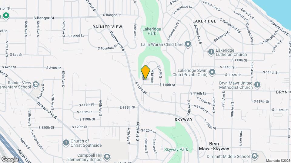 6908 S 115th St Map and Location Details