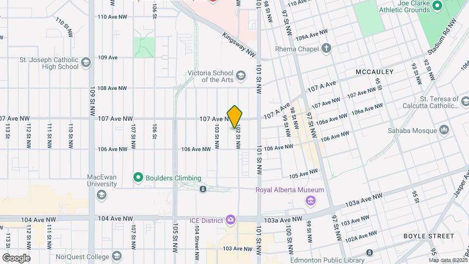 10638 102 St NW Map and Location Details