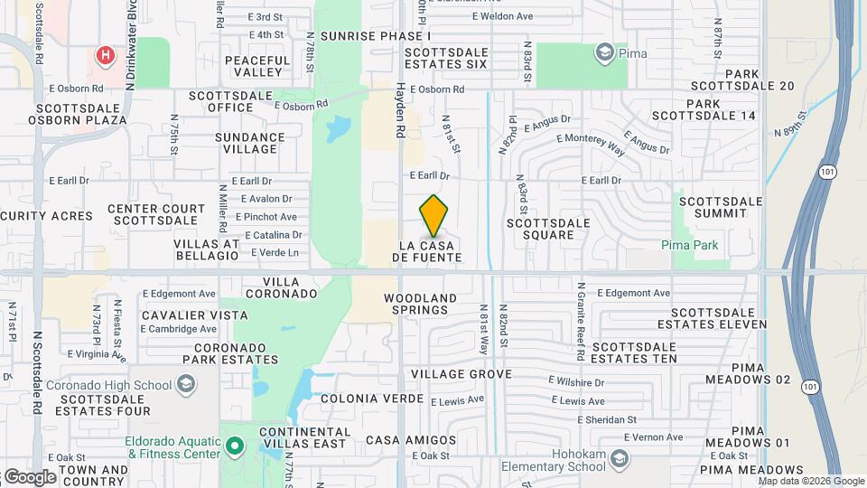 8020 E Thomas Rd, Unit 324 Mapa y Detalles de la Ubicación