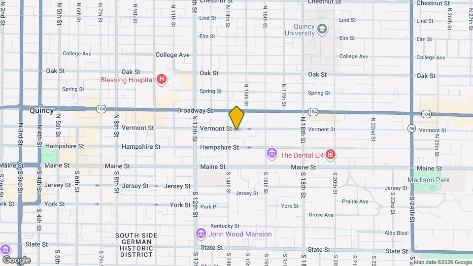 1420 Vermont St Map and Location Details