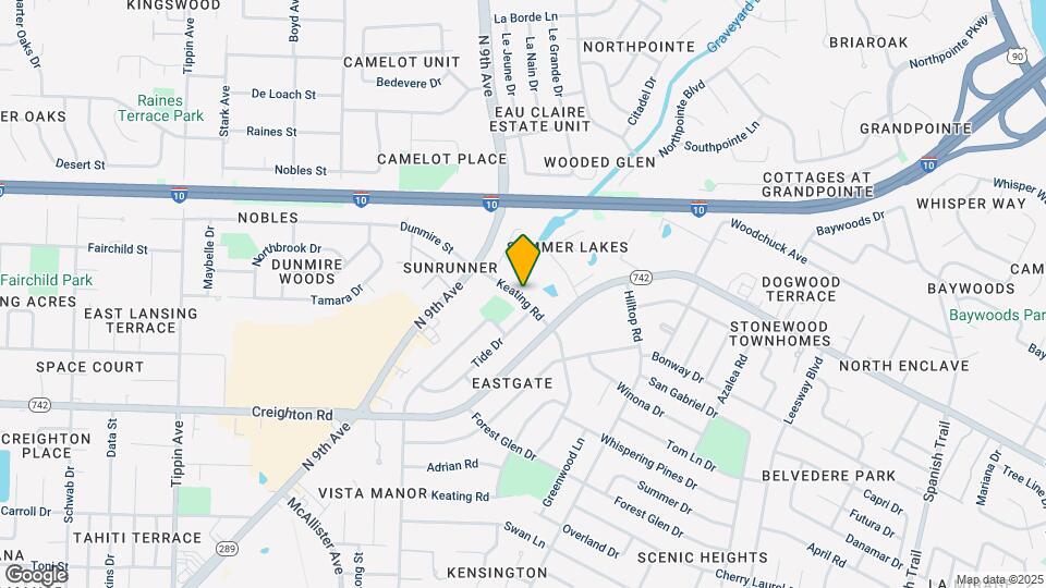 6314 Keating Rd Map and Location Details