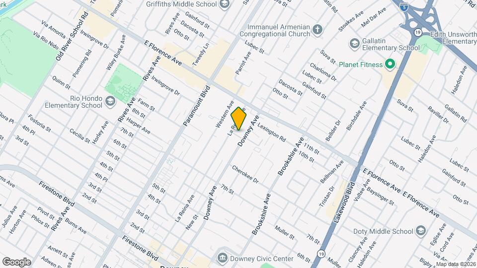 10353 Downey Ave Map and Location Details