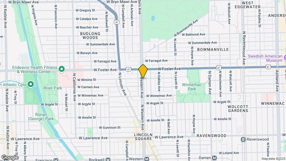 5123 N Western Ave Map and Location Details