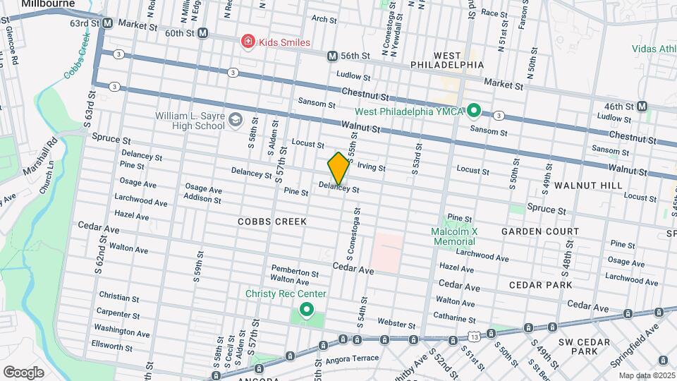 5508 Delancey St Map and Location Details