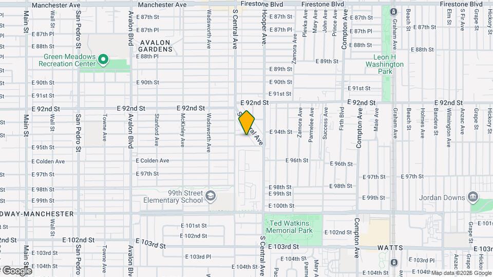 1122 E 94th St Mapa y Detalles de la Ubicación