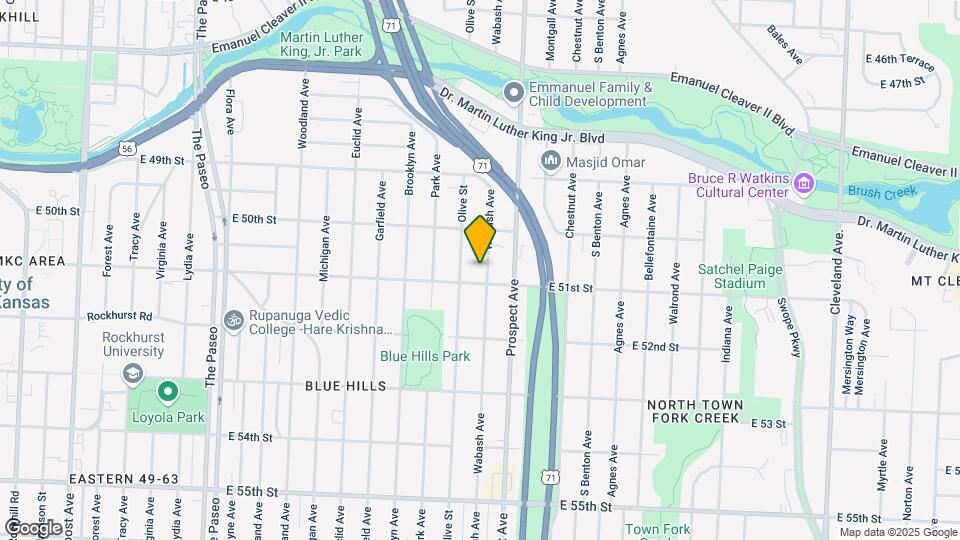 5036 Wabash Ave Map and Location Details