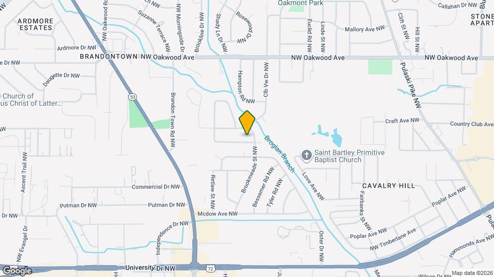 3608 Northwest Crestmore Avenue Map and Location Details