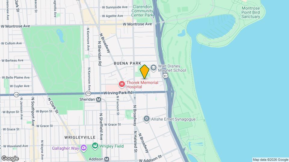 734 W Bittersweet Pl Map and Location Details