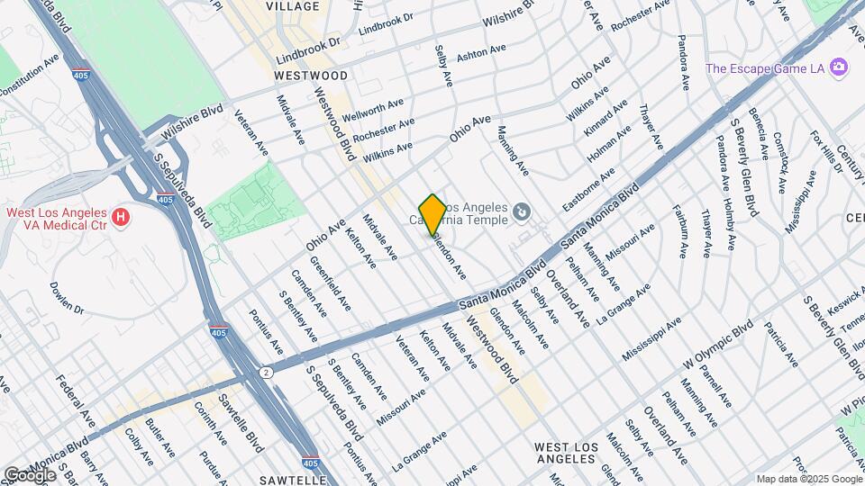 1625 Glendon Ave Mapa y Detalles de la Ubicación