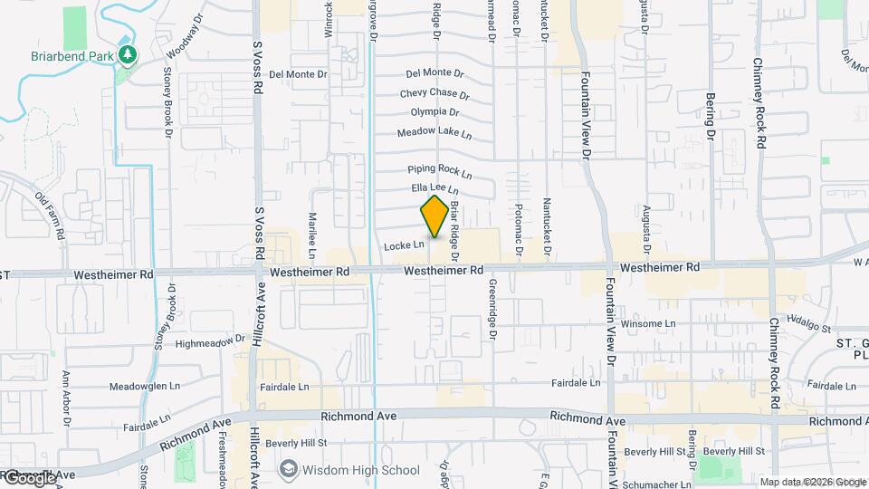 2601 Briarhurst Dr Map and Location Details