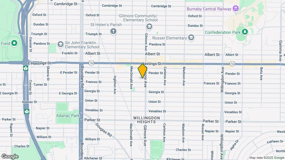 Buckingham Heights Basement Rental 4075B F Map and Location Details