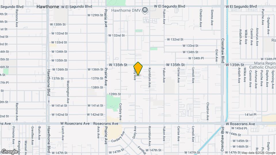 13614 Doty Ave Map and Location Details