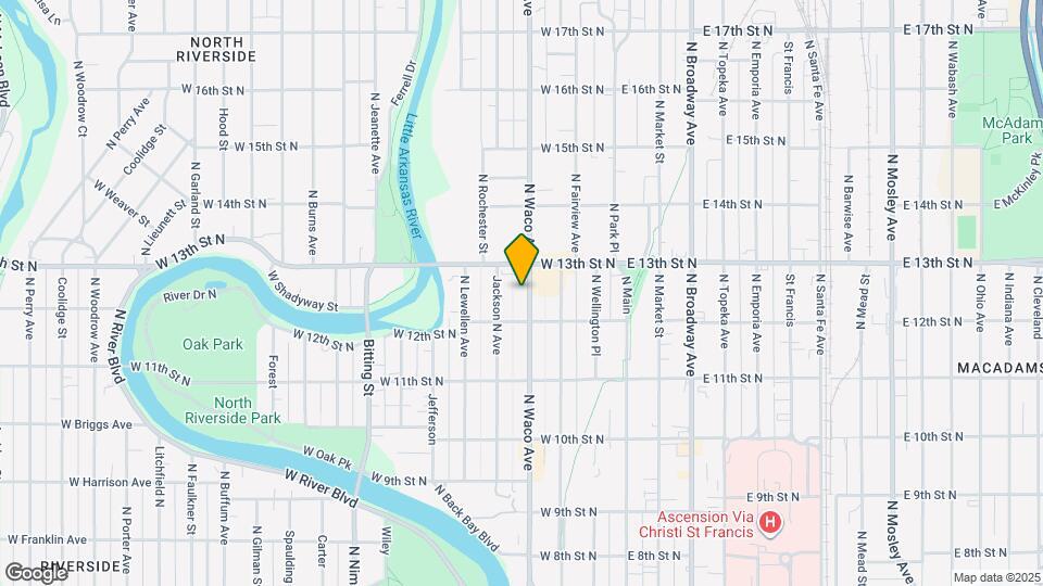 1331 N Waco Ave Map and Location Details