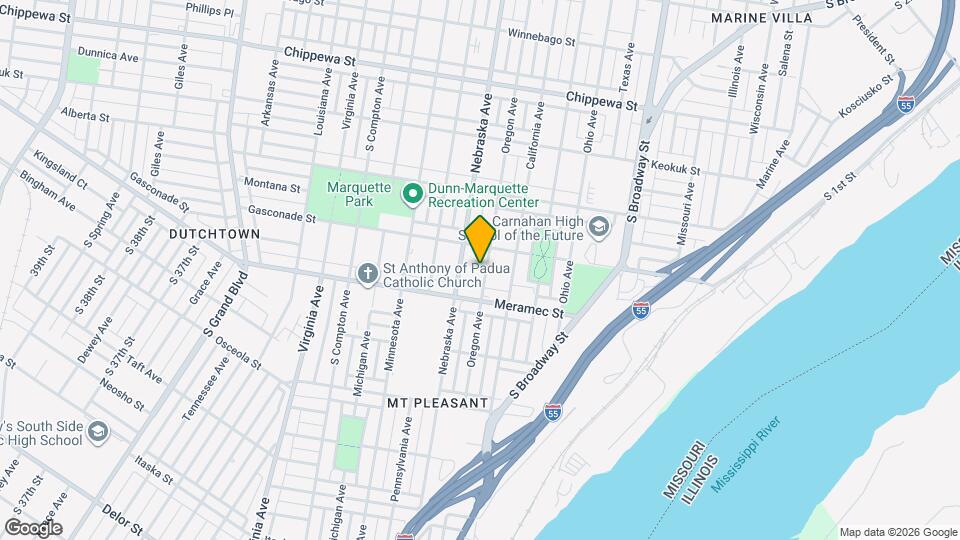 4127 Oregon Ave Map and Location Details