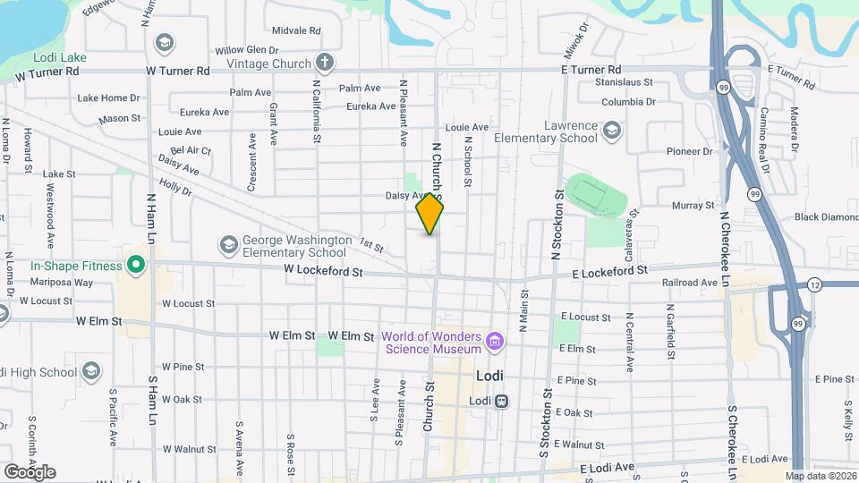 407 N Church St Map and Location Details