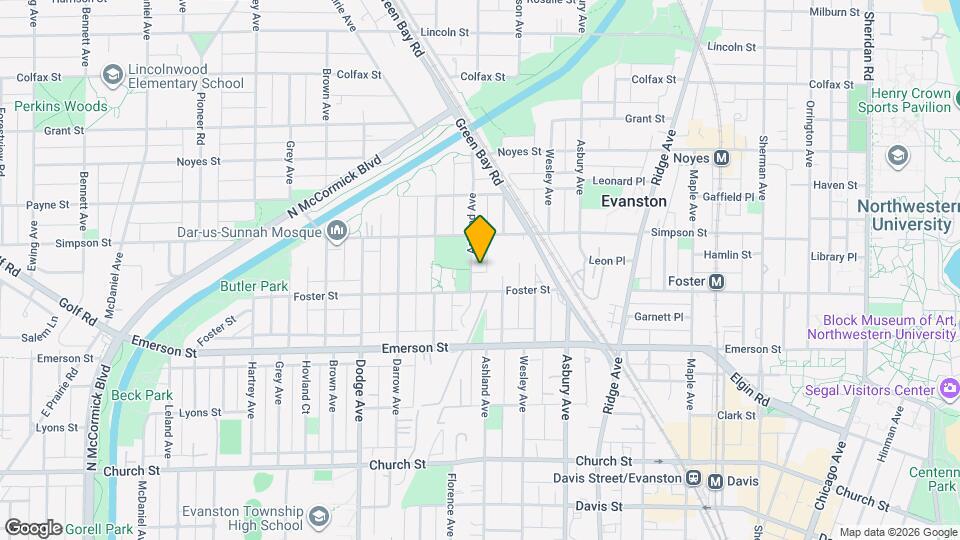 2019 Ashland Ave, Unit 1 Mapa y Detalles de la Ubicación