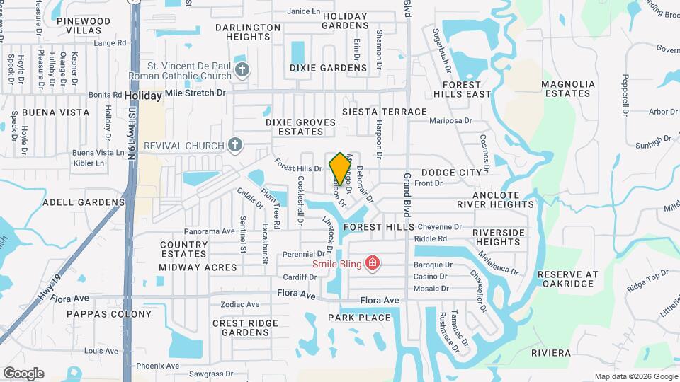 1620 Doubloon Dr Map and Location Details