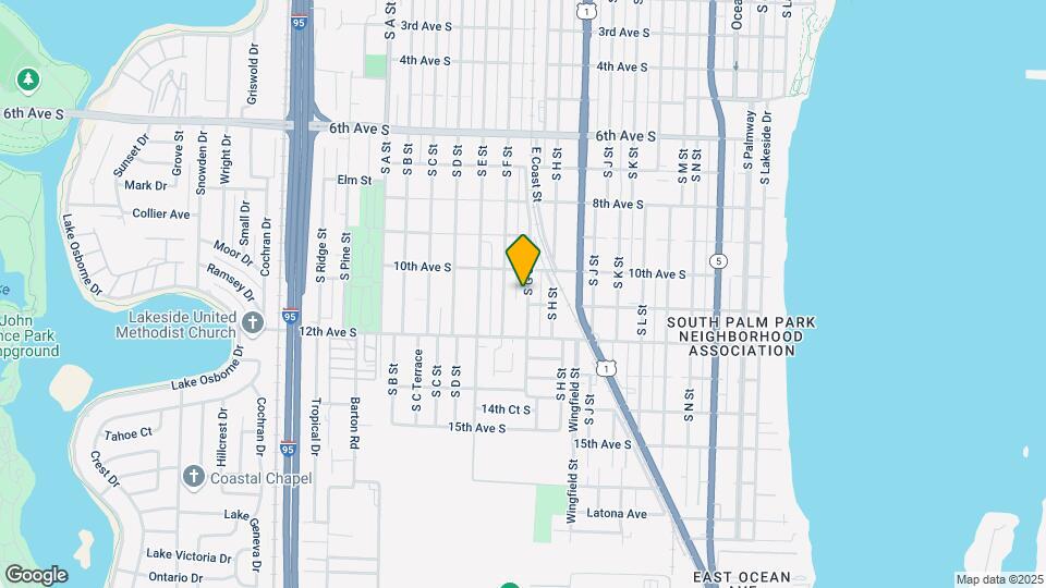 1021 S G St Map and Location Details