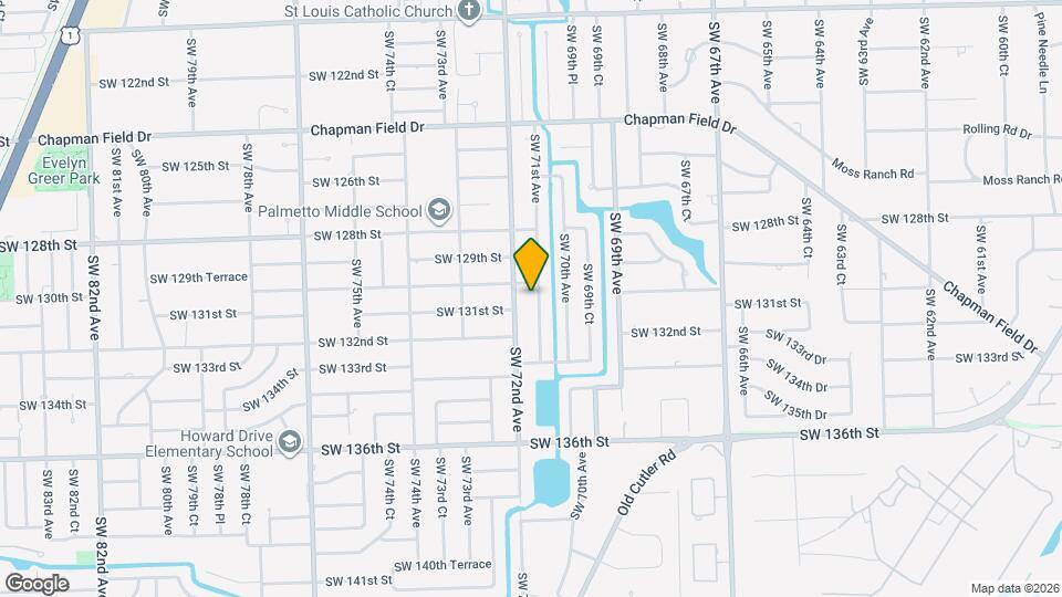 13050 SW 71st Ave Map and Location Details