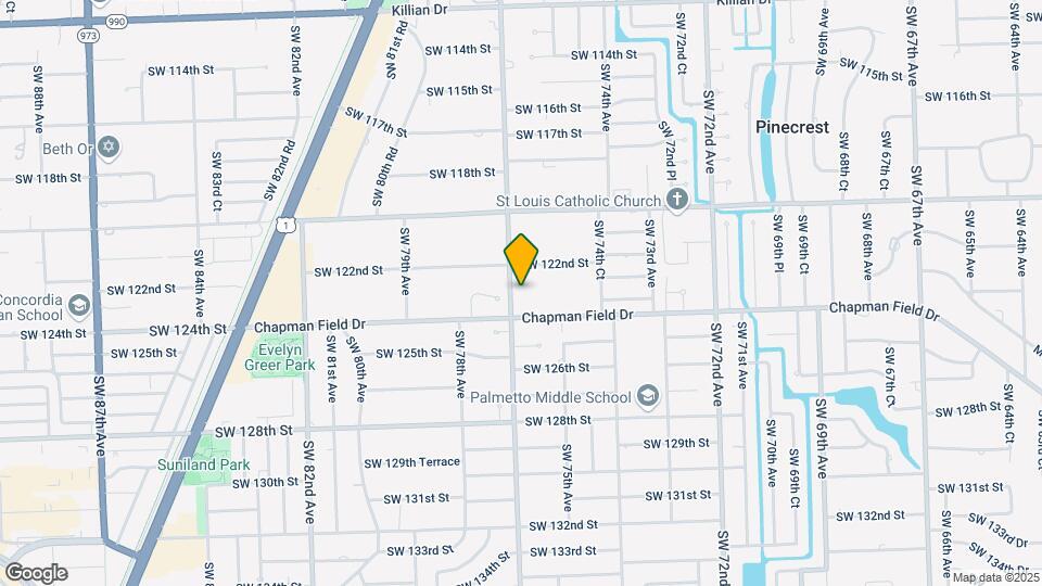 12275 SW 77th Ave Mapa y Detalles de la Ubicación